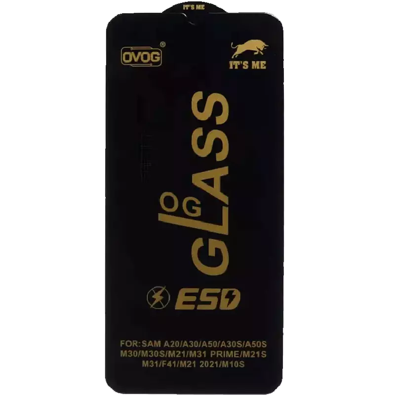 محافظ صفحه نمایش شیشه ای گوشی موبایل مدل Full Cover OG ESD OVOG مناسب Samsung A20 / A30 / A30S / A50 / A50S / M10S / M21 / M21S / M30 / M30S / M31 / Redmi Note 7 / Note 7 pro / Note 7s / Honor 9a / Y6p