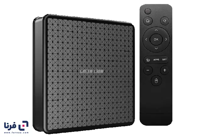 اندروید باکس گرین لاین مدل GNANDTVBOXBK اندروید 10 کیفیت 4K همراه با ریموت کنترل