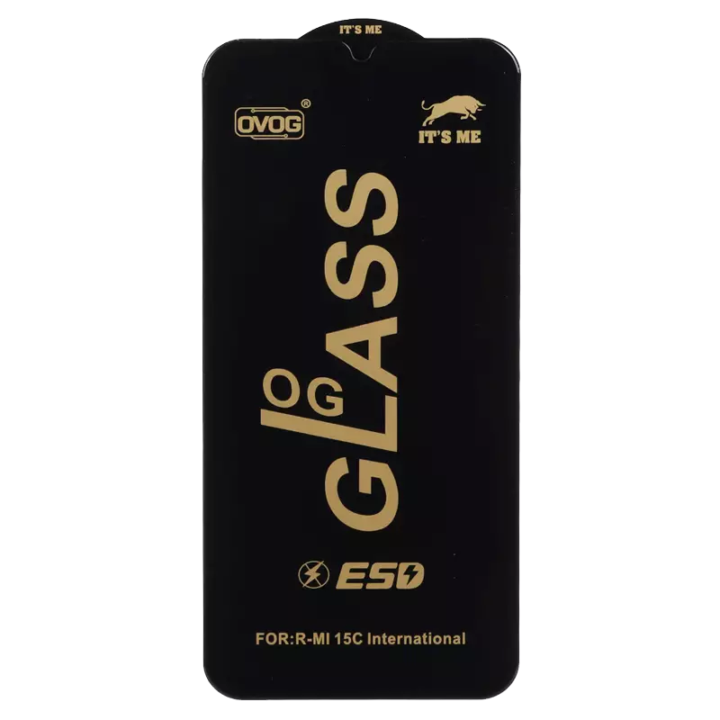 محافظ صفحه نمایش شیشه ای گوشی موبایل مدل Full Cover OG ESD OVOG مناسب Xiaomi Redmi 15C / Poco C85
