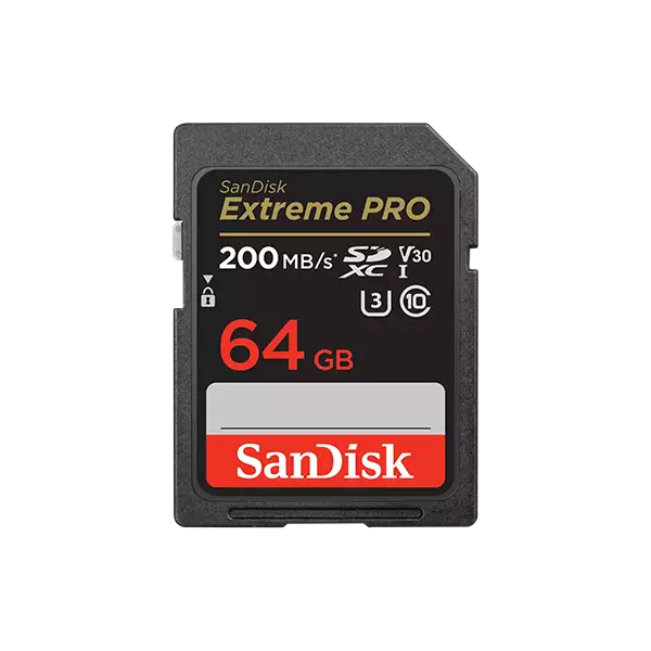 SanDisk Extreme PRO SDXC UHSI 64GB Memory Card