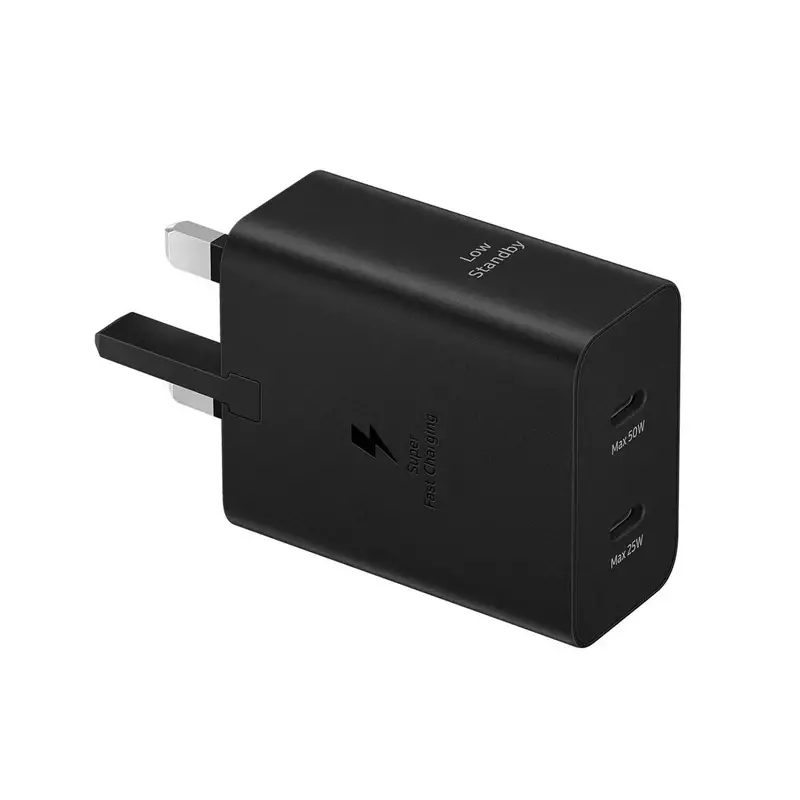 شارژر دیواری سه پین سامسونگ مدل EP-T5020 GAN-NFC 50W PD به همراه کابل Type-C