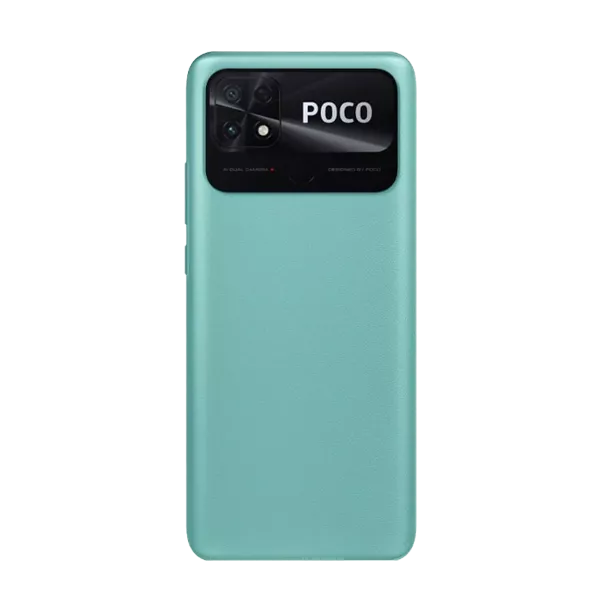 نمای پشت گوشی موبایل شیائومی Poco C40 ظرفیت 64 رم 4 گیگابایت آبی