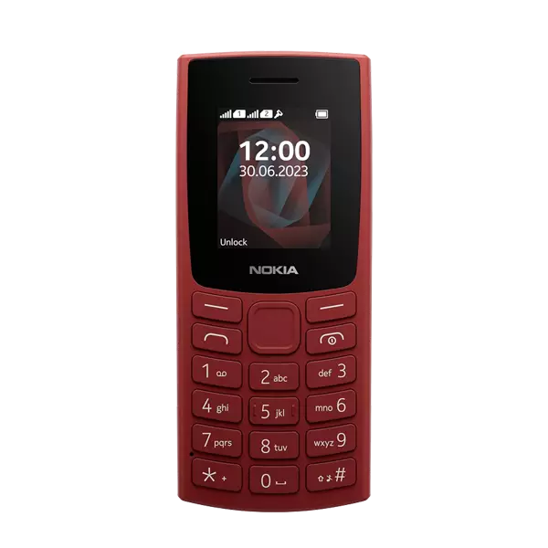 پنل جلو گوشی موبایل نوکیا مدل 105 2023 دو سیم‌ کارت قرمز