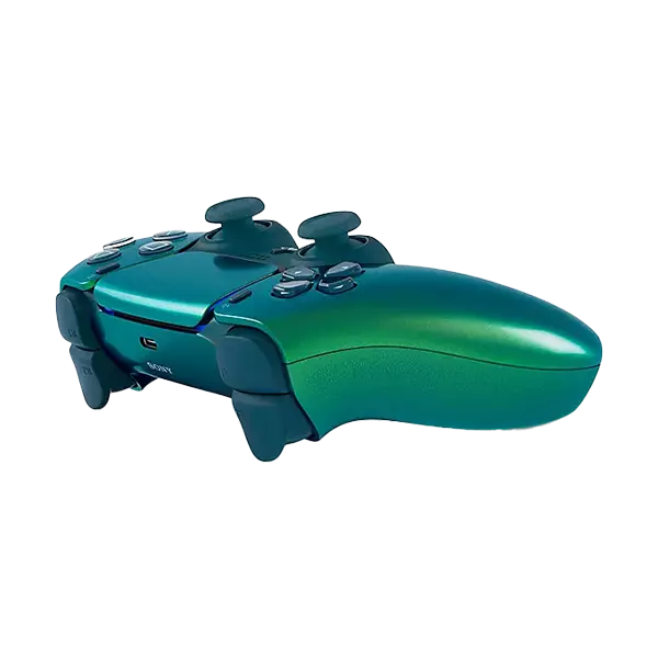 نمای پشت سمت چپ  دسته بازی سونی پلی استیشن 5 مدل Dualsence Teal Chrome چند رنگ