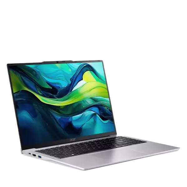  لپ تاپ 16 اینچی ایسر مدل Aspire Lite AL16 core i5 1235U 16GB 512GB ssd رنگ نقره ایی