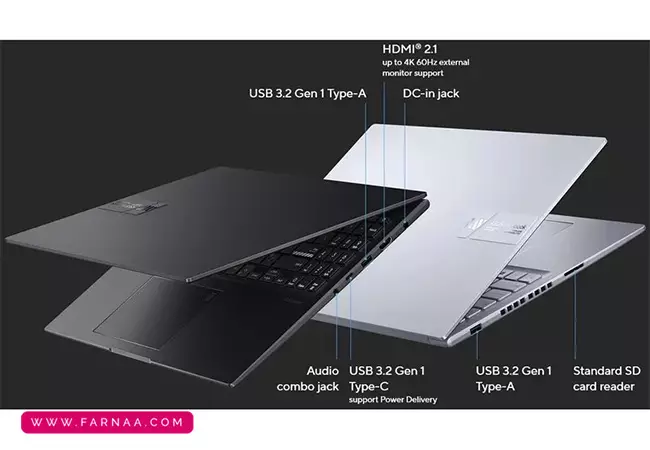 لپ تاپ ایسوس  Vivobook 16X K3605ZF core i7 12700H 16GB 512GB SSD