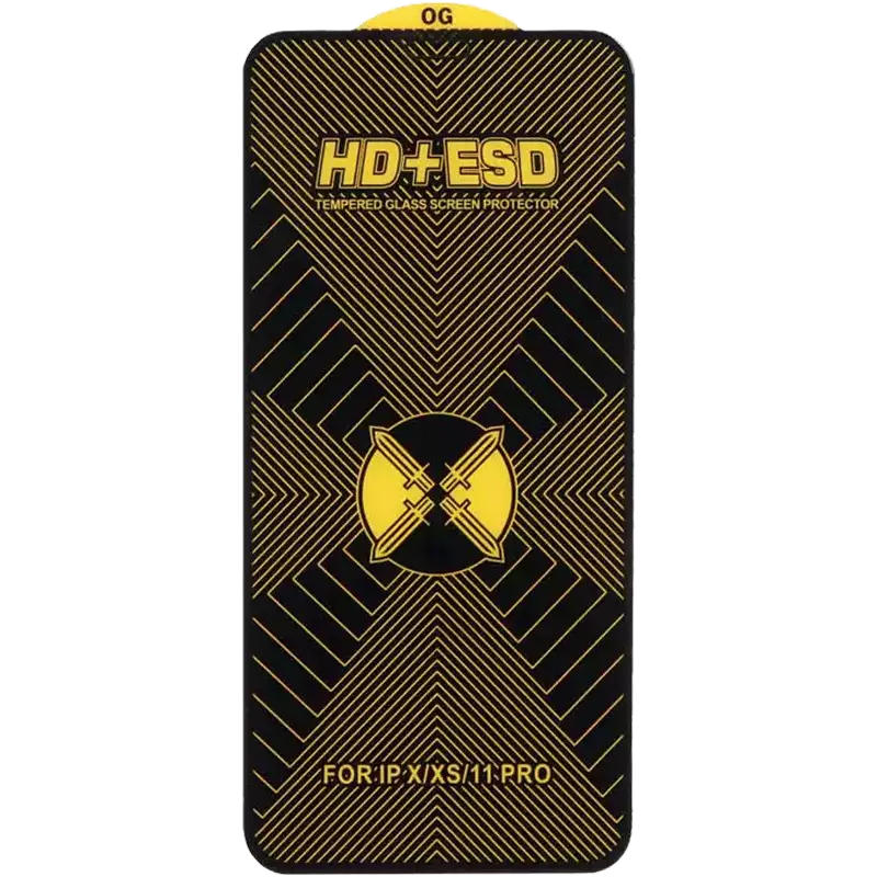 محافظ صفحه نمایش شیشه ای Full Cover HD Plus ESD مدل Apple iPhone X / XS / 11 Pro