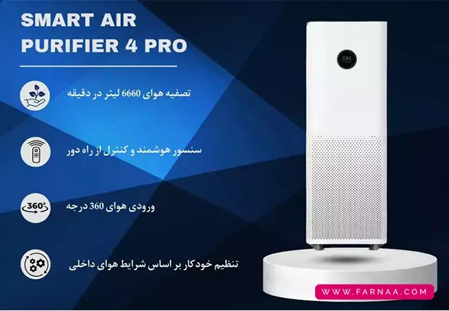 نقد و بررسی دستگاه تصفیه هوا شیائومی Smart air purifier 4