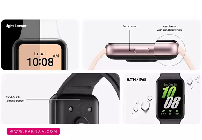 مچ بند هوشمند سامسونگ مدلR390 Galaxy Fit3