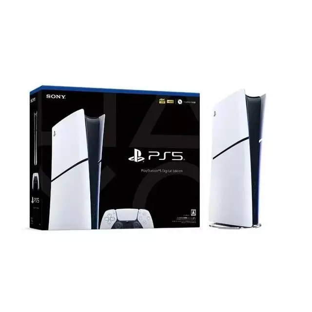 نمای جعبه  کنسول بازی سونی مدل Play Station 5 Digital slim ظرفیت یک ترابایت ریجن ۱ آمریکا CFI-2015