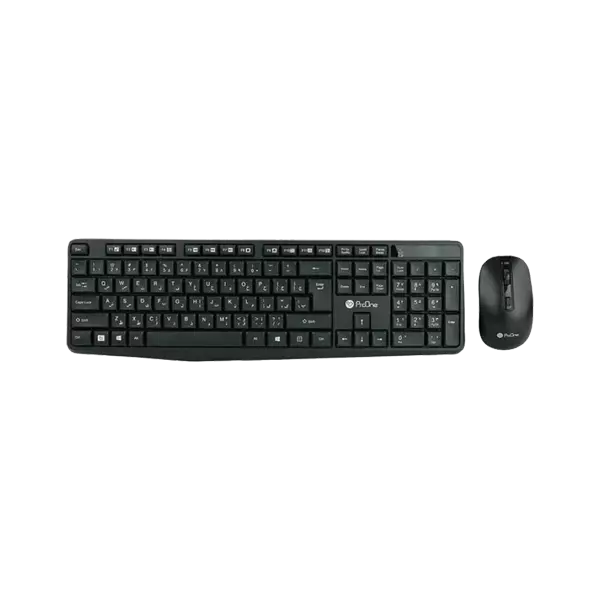 proone pmk20w wireless keyboard and mouse set