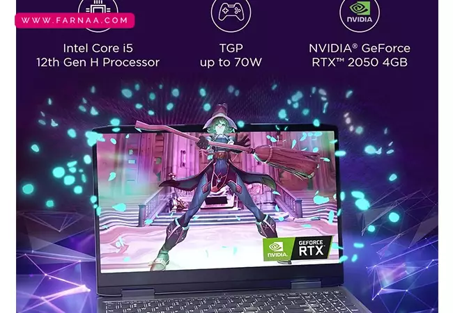 لپ تاپ لنوو 15.6 اینچی مدل LOQ i5 12450H 24GB 1TB SSD RTX 2050
