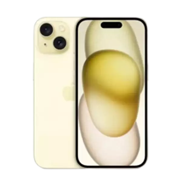 پنل جلو و پشت گوشی موبایل اپل مدل iPhone 15 ظرفیت 512 رم 6 گیگابایت زرد