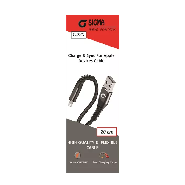 sigma iphone powerbank cable charge C220