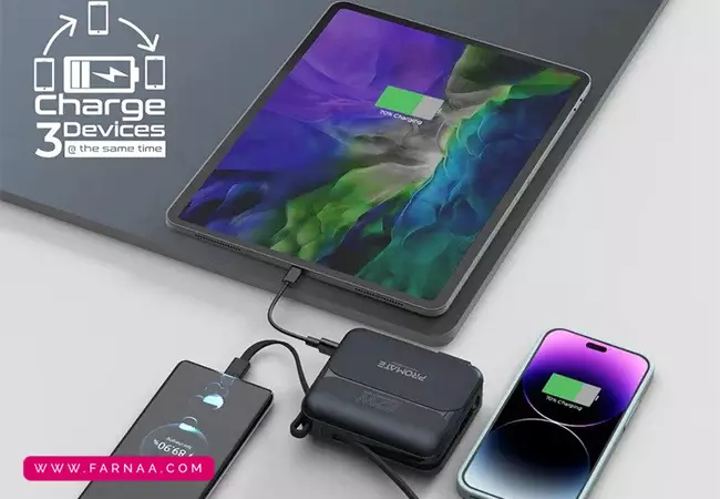 پاوربانک پرومیت مدل PowerPack-20Pro ظرفیت 20000 میلیآمپر ساعت