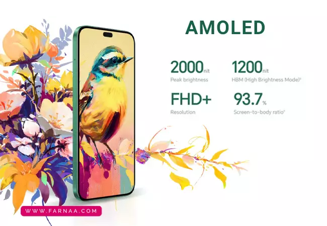 نمایشگر گوشی آنر Honor X8b 4G با ظرفیت 512 گیگ رم 8