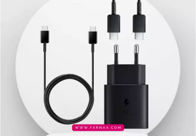 آداپتور شارژر سریع سامسونگ 25 وات 2 پین مدل EP-TA800XBEGWW