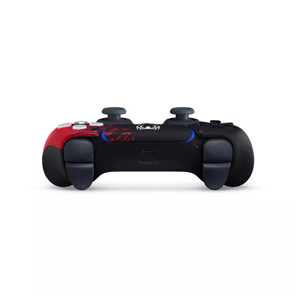 نمای از پشت  دسته بازی سونی مدل DualSense Spider Man-2 PS5 - نسخه محدود