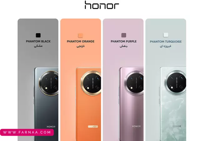 گوشی آنر x9c 5G با ظرفیت 256 رم 12 گیگابایت