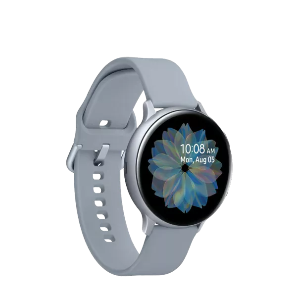 نیم رخ چپ ساعت هوشمند سامسونگ مدل Galaxy Watch Active2 سایز 44 میلی متر صورتی