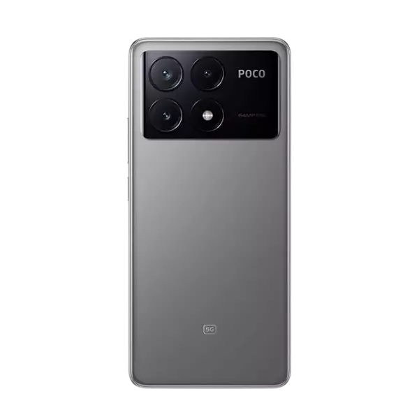 نمای پشت گوشی موبایل شیائومی POCO X6 Pro 5G ظرفیت 512 رم 12 گیگابایت خاکستری