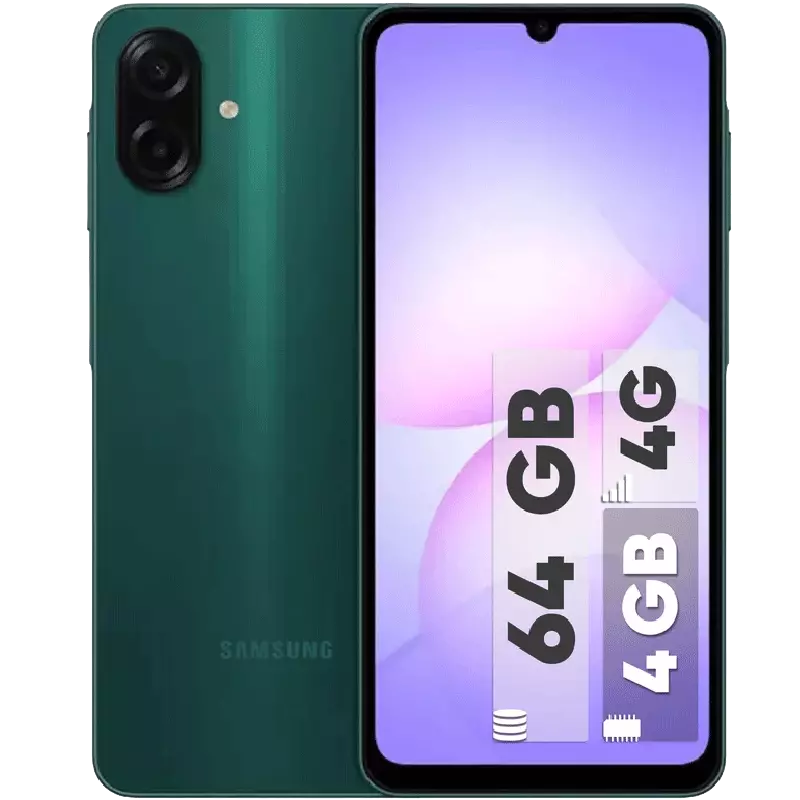 گوشی موبايل سامسونگ Galaxy A07 4G ظرفیت 64 گیگابایت رم 4 گیگابایت به همراه شارژر