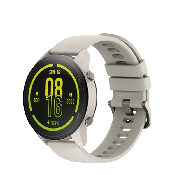 نیم رخ راست ساعت هوشمند شیائومی مدل Mi Watch XMWTCL02 بژ