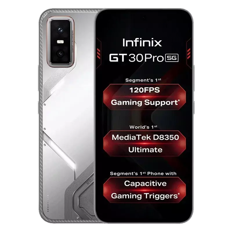 گوشی موبایل اینفینیکس مدل GT 30 Pro ظرفیت 256 گیگابایت رم 8 گیگابایت سفید