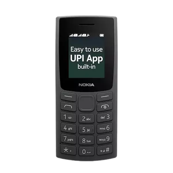 پنل جلو گوشی موبایل نوکیا مدل 105 2023 دو سیم‌ کارت ذغالی
