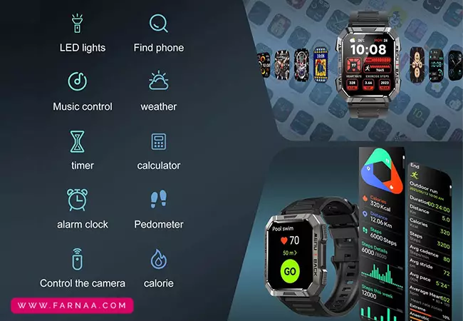 ساعت هوشمند بلک ویو مدل W60