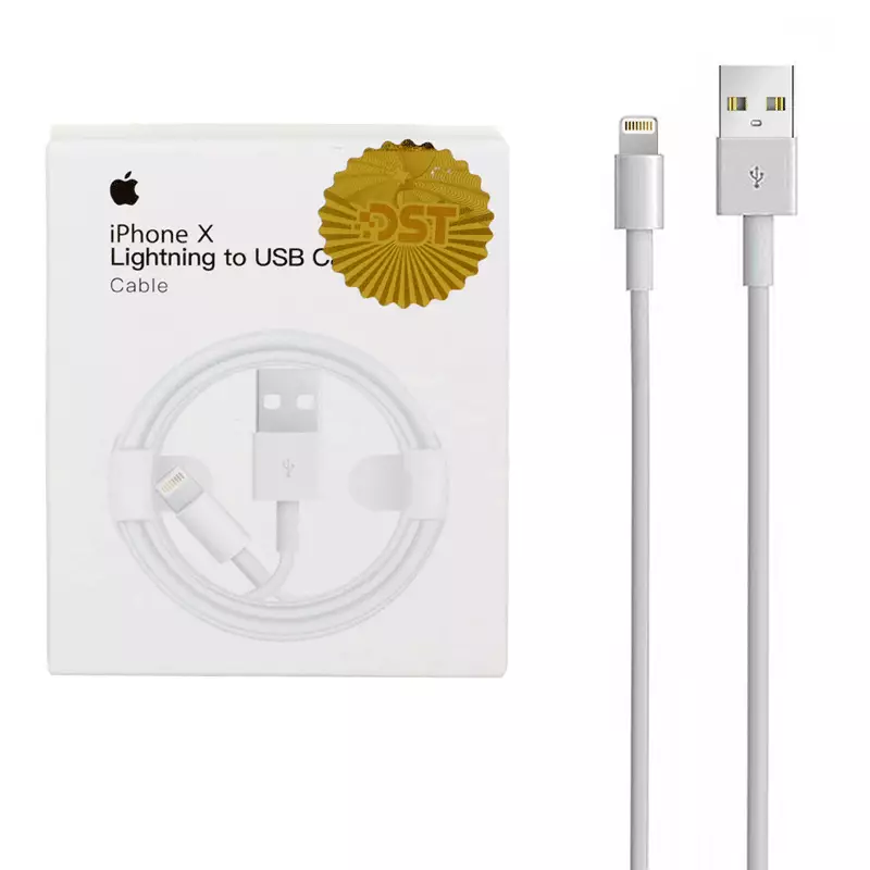 کابل شارژ USB به Lightning آیفون X مدل MD818ZM/A A1480 طول ۱ متر
