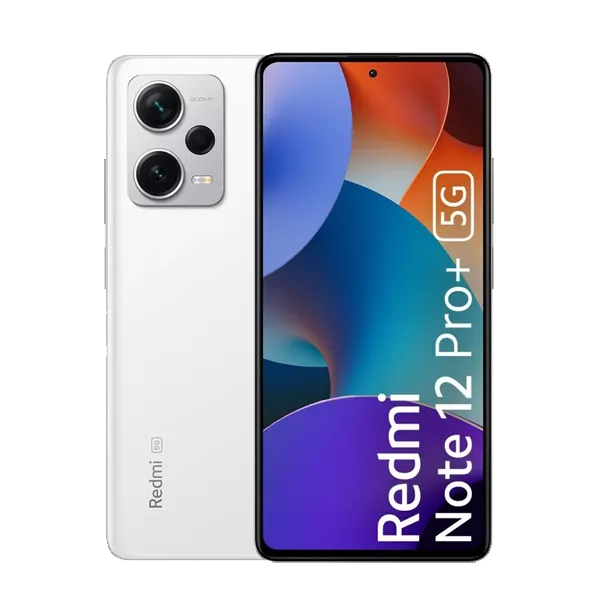 پنل پشت و جلو گوشی موبایل شیائومی Redmi Note 12 Pro Plus 5G ظرفیت 256 رم 8 گیگابایت پک هند سفید
