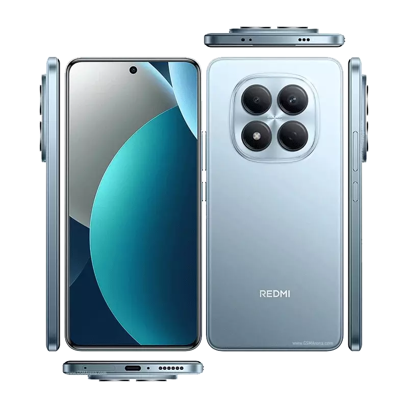 گوشی موبایل شیائومی مدل Redmi Note 15 Pro 4G ظرفیت 512 رم 12 گیگابایت آبی از تمام زوایا