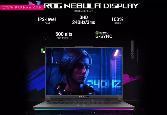 لپ تاپ 16 اینچی ایسوس مدل ROG Strix G16 G614JI i9 16GB 1TB SSD 8GB RTX4070