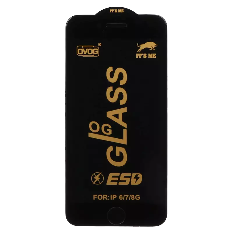محافظ صفحه نمایش شیشه ای گوشی موبایل مدل Full Cover OG ESD OVOG مناسب Apple iphone 6 / 7 / 8 / SE 2020