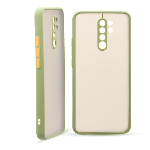 پنل پشت و جلو کاور مدل هیبریدی پشت مات مناسب برای گوشی موبایل شیائومی REDMI 9 سبز
