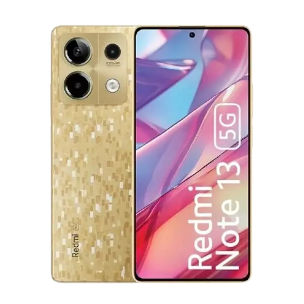 پنل جلو و پشت گوشی موبایل شیائومی Redmi Note 13 5G ظرفیت 256 رم 8 گیگابایت (پک گلوبال) طلایی