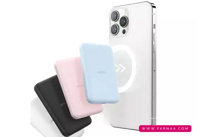 پاوربانک انکر 621 مدل Magnetic Battery A1610 ظرفیت 5000 میلیآمپر ساعت