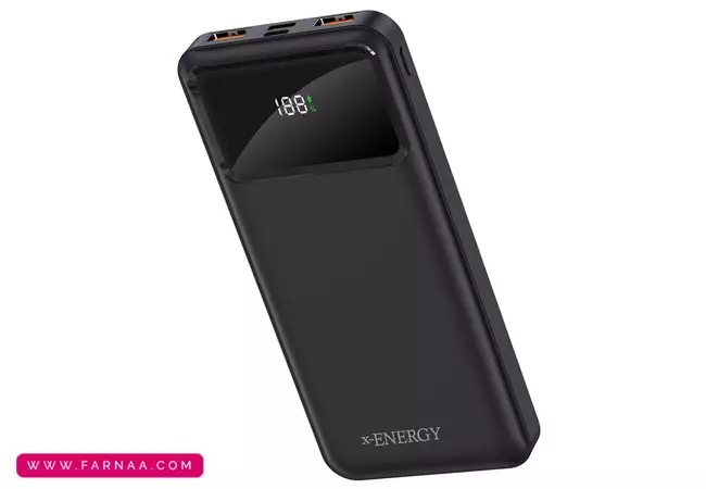 پاوربانک ایکس انرژی مدل X-810 با توان 22.5W و ظرفیت 10000 میلی‌آمپر ساعت