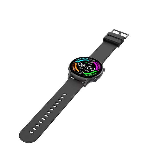نمای خوابیده ساعت هوشمند شیائومی مدل Xiaomi Kieslect Kr مشکی