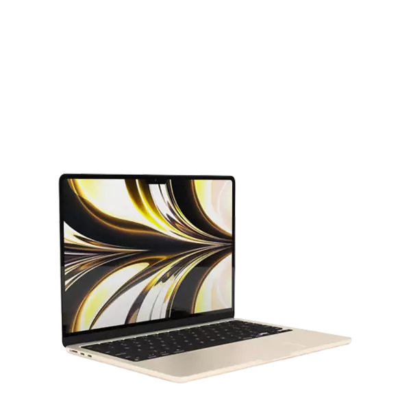 نمای جلو لپ تاپ 13.6 اینچی اپل مدل MacBook Air-MLY33 M2 2022 LLA رنگ استارلایت