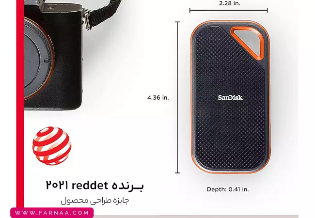 هارد اس اس دی اکسترنال سن دیسک مدل Extreme pro SDSSDE81 با ظرفیت 2 ترابایت