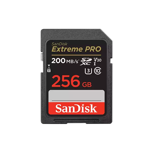 SanDisk Extreme PRO SDXC UHSI 256GB Memory Card