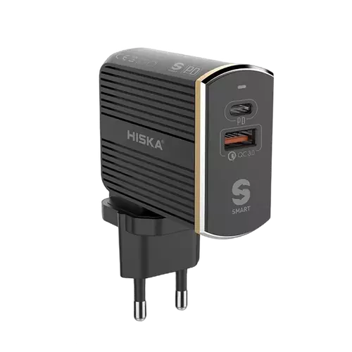 hiska h114pd wall charger with usb.c cable