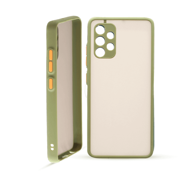 پنل جلو و پشت کاور مدل هیبریدی پشت مات مناسب برای گوشی موبایل سامسونگ GALAXY A32 5g سبز