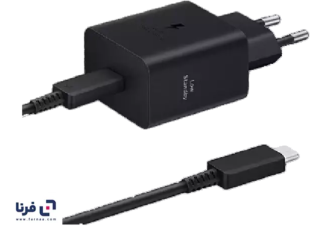 شارژر دیواری سامسونگ مدل EP-T4511 Low Standby توان 45 وات دو پین به همراه کابل