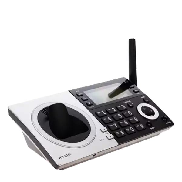نمای نیم رخ چپ دستگاه تلفن بی سیم آلکاتل مدل XP2060