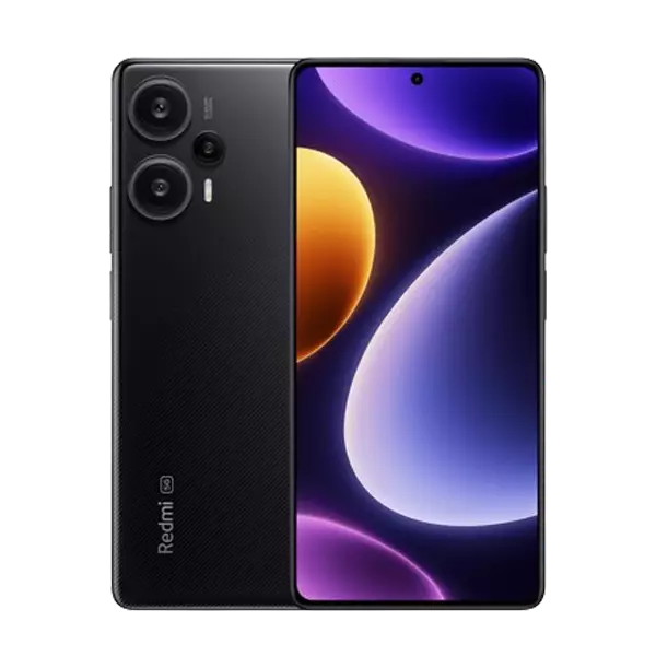 نمای جلو و پشت گوشی موبایل شیائومی Redmi Note 12 Turbo 5G ظرفیت 256 رم 8 گیگابایت مشکی