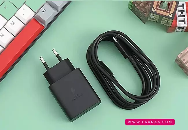 شارژر دیواری سامسونگ 45 وات 3 پین مدل EP-T4510 بدون کابل
