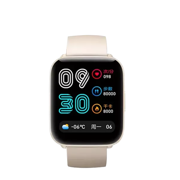 نمای روبرو ساعت هوشمند شیائومی Mibro Watch C2 مدل XPAW009 کرم